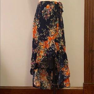 Anthropologie/On The Road High-Low Maxi Skirt/XS